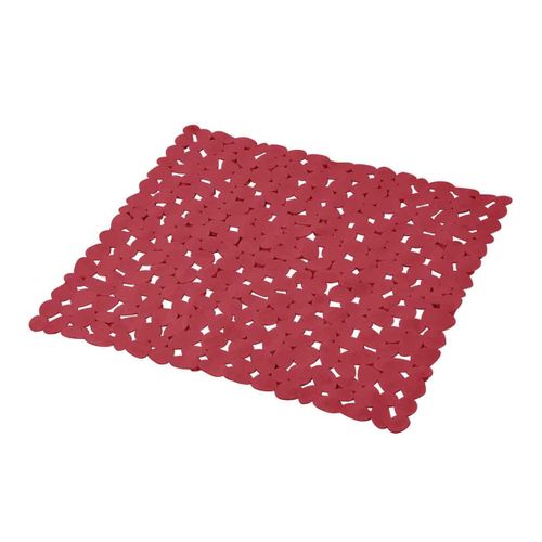Fond De Douche Galets "vitamine" 52x52cm Framboise