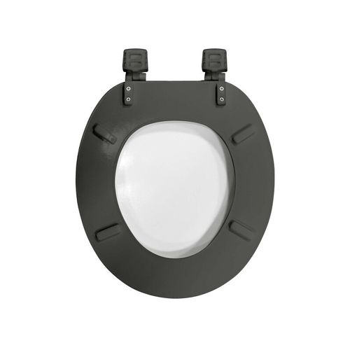 Abattant WC Imprimé Metrix 47cm Gris