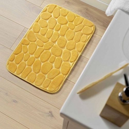 Tapis De Bain "ricochet" 50x80cm Ocre