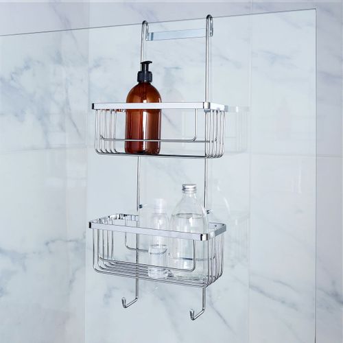 Serviteur De Douche 2 Niveaux "filaire Premium" 60cm Chrome