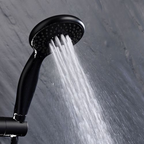 Ensemble De Douche 3 Fonctions "hydro" 22cm Noir