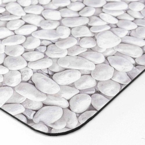 Tapis De Bain Imprimé "leandra" 50x120cm Gris