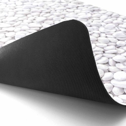 Tapis De Bain Imprimé "leandra" 50x120cm Gris