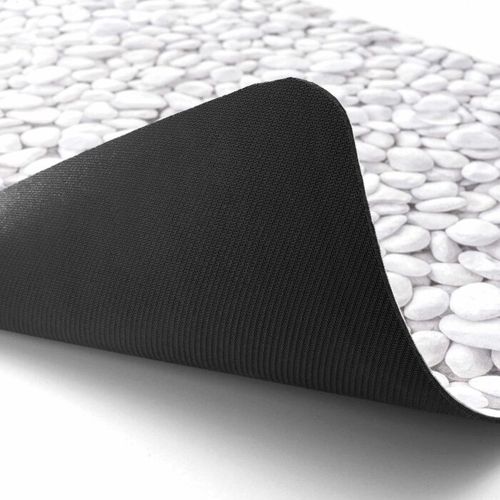 Tapis De Bain Imprimé "leandra" 50x120cm Gris