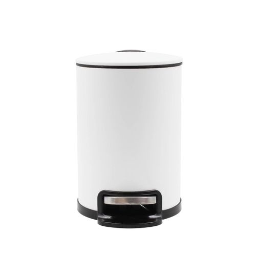 Poubelle De Salle De Bain En Métal "metaline" 3l Blanc