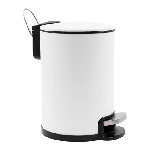 Poubelle De Salle De Bain En Métal "metaline" 3l Blanc
