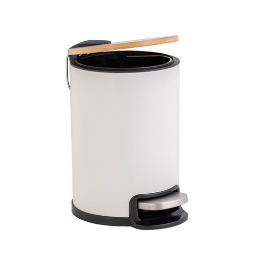 Poubelle De Salle De Bain "mobelle" 3l Blanc