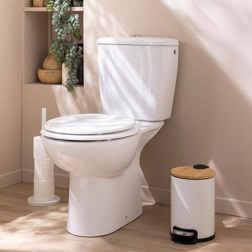 Poubelle De Salle De Bain "mobelle" 3l Blanc