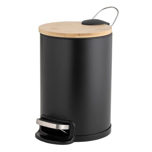 Poubelle De Salle De Bain "mobelle" 3l Noir