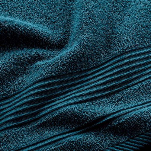 Serviette De Toilette "tendresse " 50x90cm Bleu Indigo