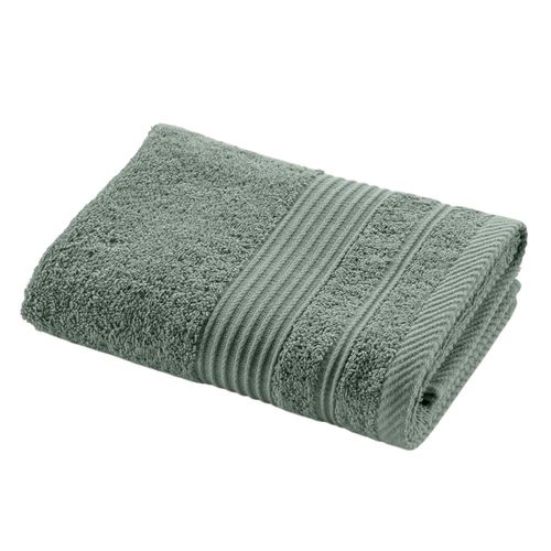 Serviette De Toilette "tendresse " 50x90cm Vert Cèdre