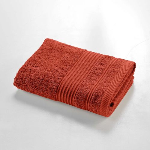 Serviette De Toilette "tendresse " 50x90cm Rouge