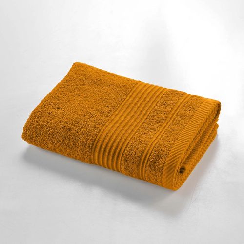 Serviette De Toilette "tendresse " 50x90cm Jaune Curry