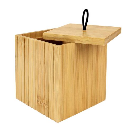 Pot à Cotons En Bambou "hanoi" 9cm Naturel