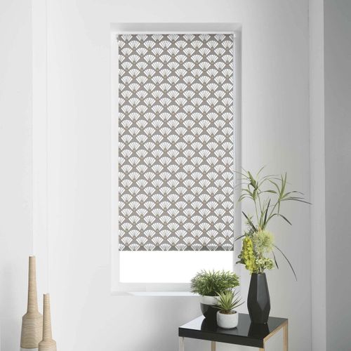 Store Enrouleur Tamisant "art Déco Chic" 120x180cm Gris