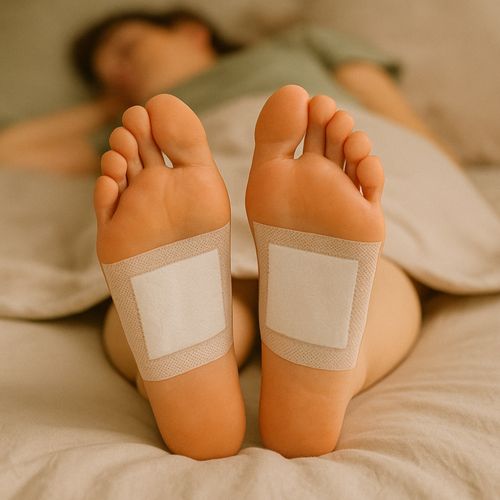 Lot De 10 Patchs Plantaires Détox Au Bambou – Patchs Bien-être à Appliquer La Nuit, Usage Sous Les P