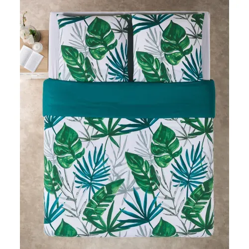 Parure 240x220 cm DREAMEA JUNGLE vue de profil