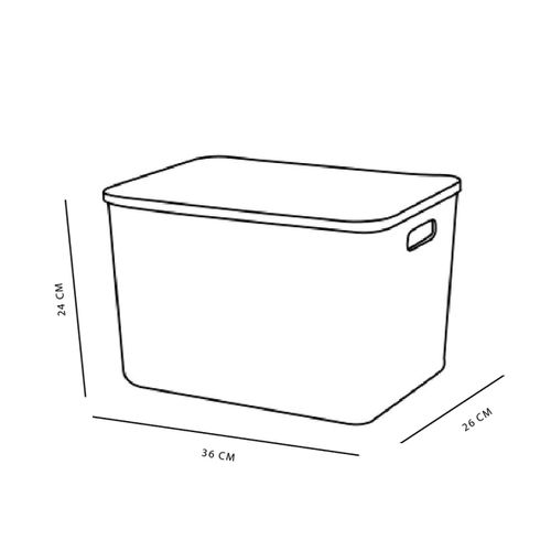Panier De Rangement Avec Couvercle Plastique Equipment Rose