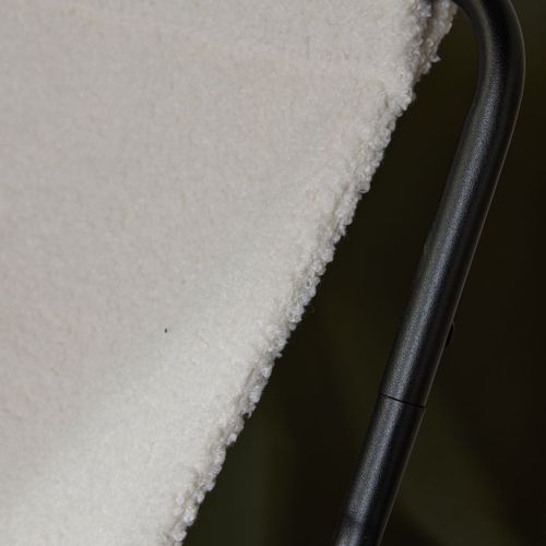 Fauteuil Chilienne Bouclette Uni Retro Mood Ecru