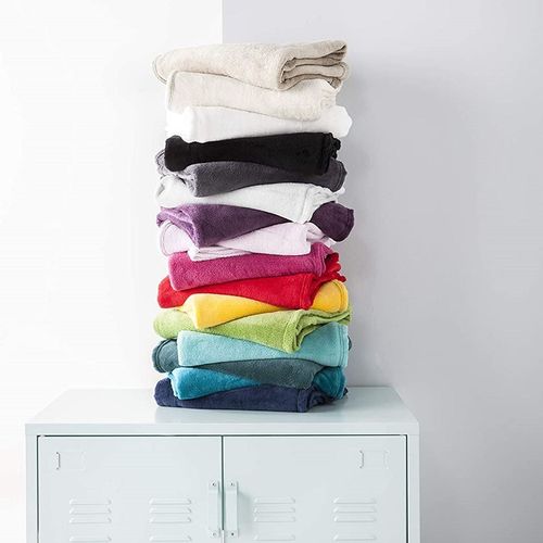 Couverture Moelleuse 180 X 220 Cm - Jaune