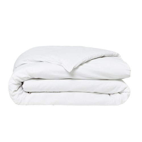 Housse De Couette En Coton Bio Organic 140x200cm Blanc