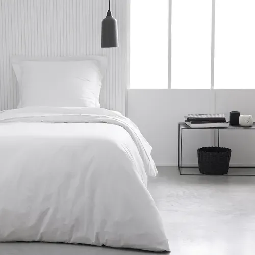 Housse De Couette En Coton Bio Organic 140x200cm Blanc