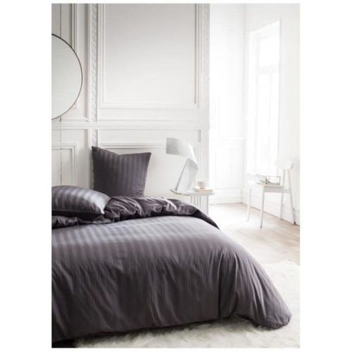 Housse De Couette Prestige 240 X 260 Cm - 100% Satin De Coton, Gris Fusain