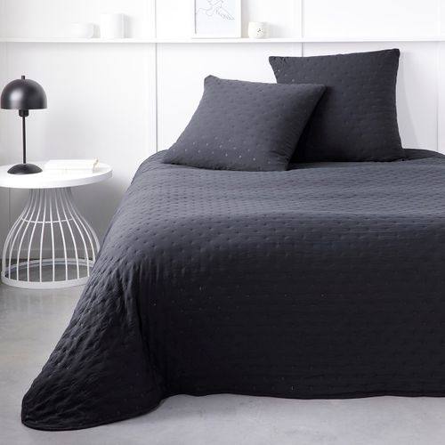 Couvre Lit Boutis Essential 240x260 Cm Gris Anthracite