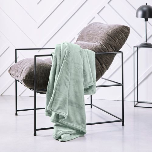 Plaid Polaire Uni Essential 125x150 Cm Vert