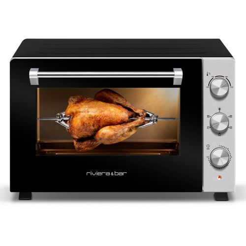 Four Chaleur Tournante 46L 1800w Noir/inox - Qfr460