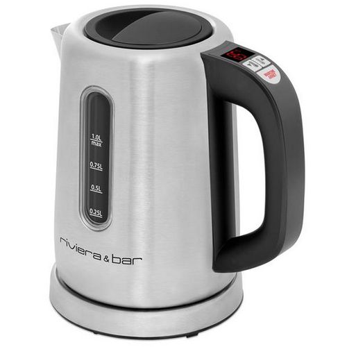 Bouilloire Sans Fil 1l 2000w Inox/noir Bbt350