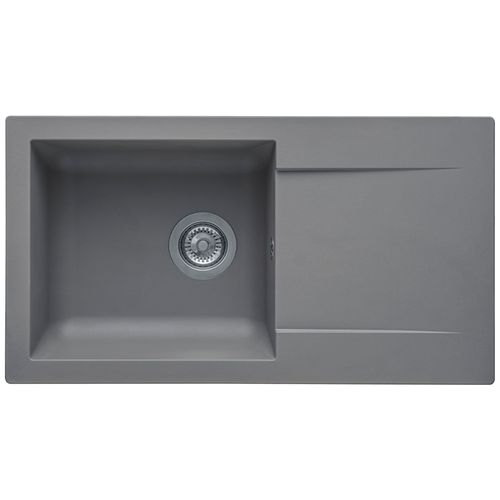 Evier résine 1 bac 78x43,50 cm EINNA Gris
