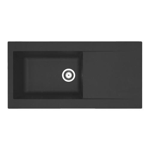 Evier résine 1 bac EINNA 100 x 50 cm noir