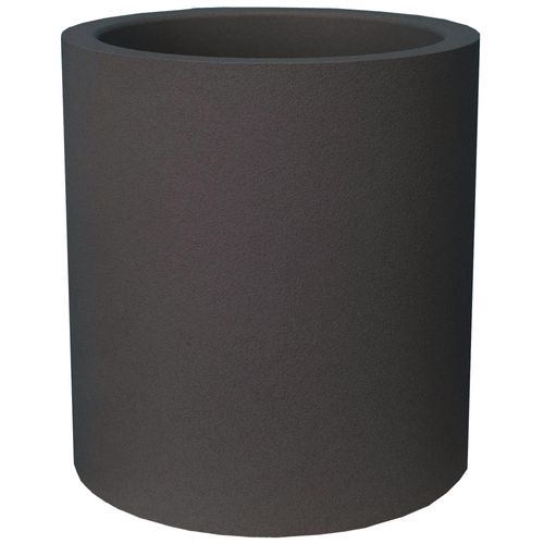 Pot En Plastique Rond Aspect Granit 30 Cm Gris