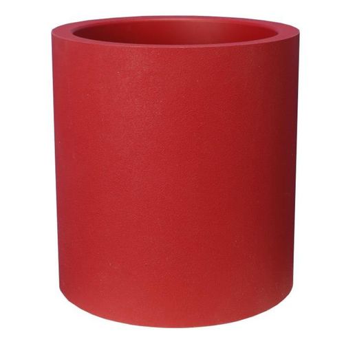 Pot Rond Granit D.50 Cm - 57 L - Rouge - Réserve D'eau Double