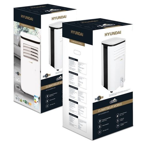 Climatiseur Mobile 2en1 9000 BTU - Système à auto évaporation et déshumidificateur - HY-CLM09KR