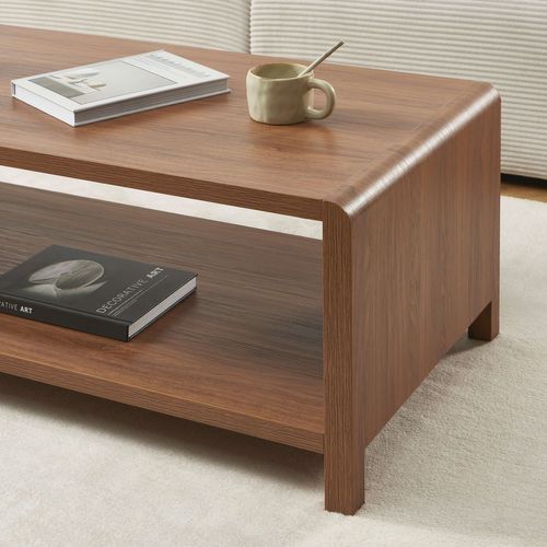 Table Basse Utica Effet Noyer