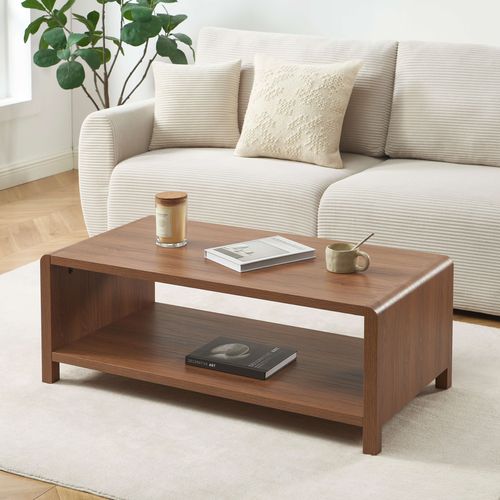 Table Basse Utica Effet Noyer