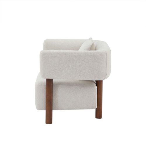 Fauteuil Fixe Brazza 1 Place Tissu Beige