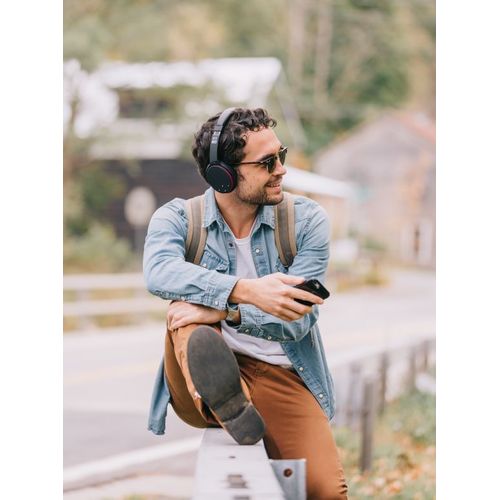 Casque Bluetooth Slim Noir Bt 4.0 - Touches De Contrôle Réduction De Bruit - Micro