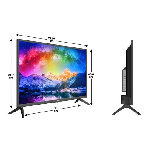 Téléviseur LED 32" (81 cm) HD - Avec Triple Tuner Sortie Casque - 2x HDMI - 2x USB - TQL32R4PR029