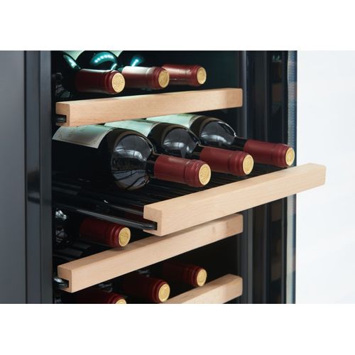Cave à Vin 41 Bouteilles  91l Single Zone  Clayette Métal Finition Bois