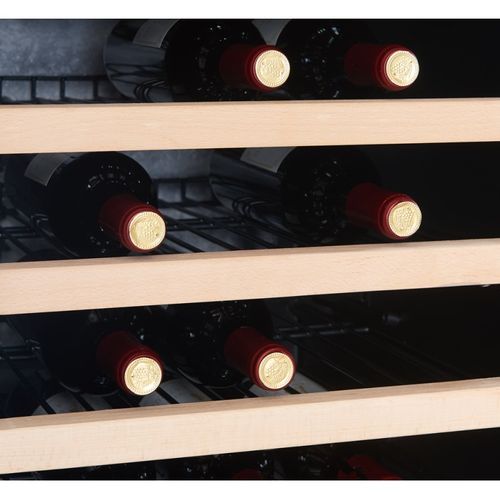 Cave à Vin 41 Bouteilles  91l Single Zone  Clayette Métal Finition Bois