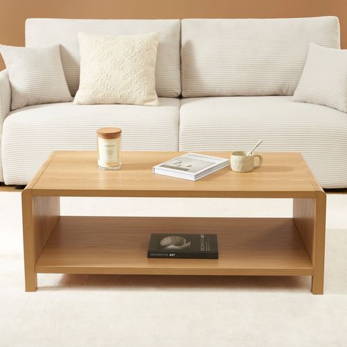 Table Basse Utica Effet Chêne