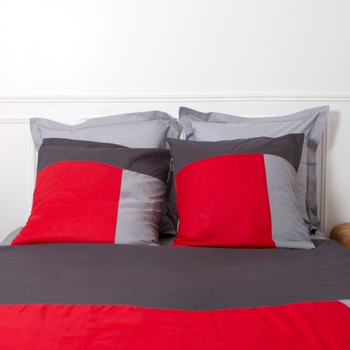 Housse De Couette Coton Trio Rouge - 260 X 240 cm