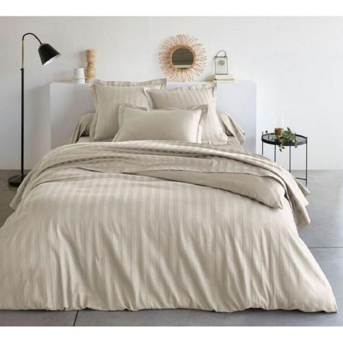 Drap Plat Satin De Coton Tertio® Écru - 180 X 290 cm