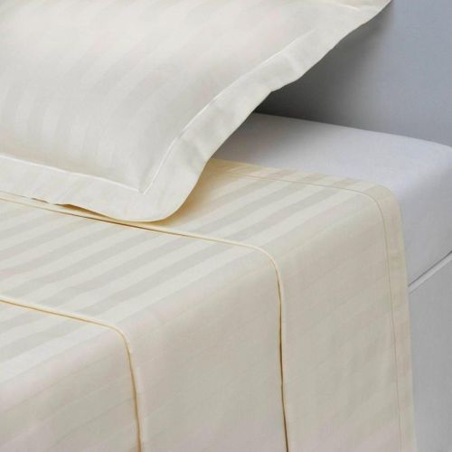Drap Plat Satin De Coton Tertio® Écru - 180 X 290 cm