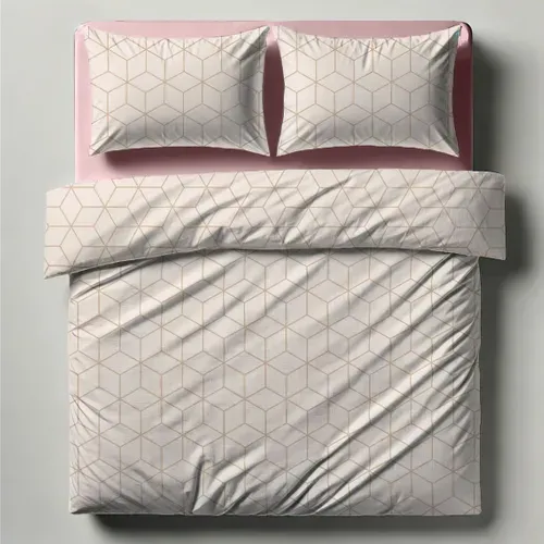 Parure De Lit Coton Jehaut - Rose - 140 X 200 cm