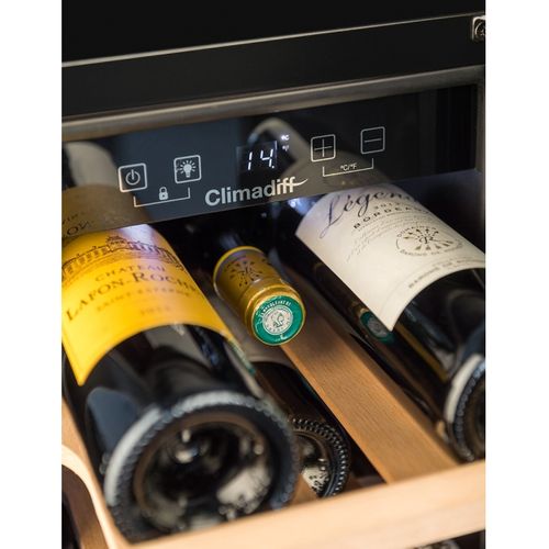 Cave de service intégrable CLIMADIFF CBU20S2B 20 bouteilles vue accessoires