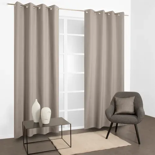 Rideau occultant 135x240 cm ATTILA Taupe vue d'ambiance 1
